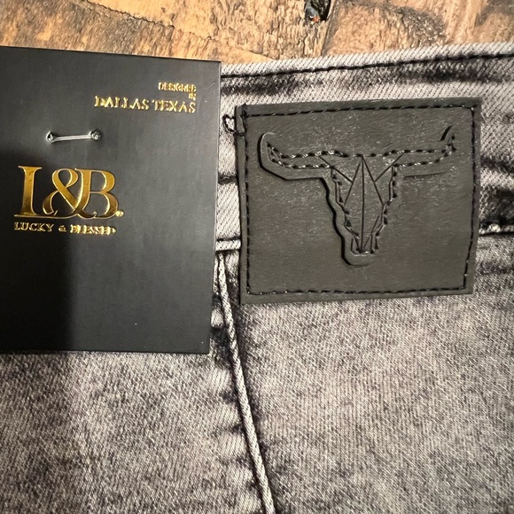 L&B GREY WASH FLARE JEANS W RIPS-NWT-NEW ITEM! - Picture 7 of 7